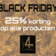 black friday korting 25%